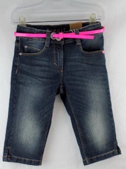 Esprit Stretch-Jeans in Capri-Länge mit Gürtel